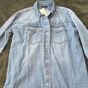 Jessica Simpson Blue Denim Shirt